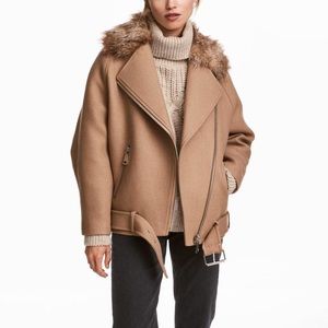H&M LONG BIKER JACKET